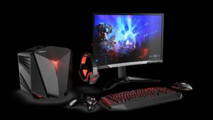 IdeaCentre Y710 Cube + Xbox + Y27g Curved Gaming Monitor + KM600 Keyboard + Mouse + Headset
